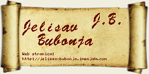 Jelisav Bubonja vizit kartica